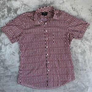 Rodd And Gunn Shirt Mens XL Sports Fit Red, Black, White